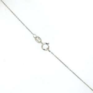  Sterling Silver Anchor Chain 025 Rhodium Plating 20 Inches 