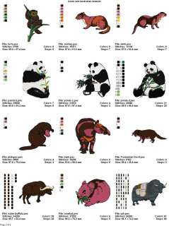 ASIA & AUSTRALIA ANIMALS(4x4)MACHINE EMBROIDERY DESIGNS  