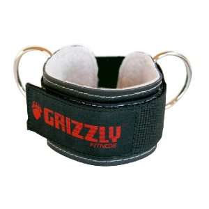Grizzly Fitness 3 Inch Leather Ankle Strap  Sports 
