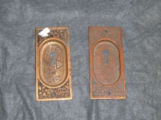 Eastlake Drawer/Door Pulls Pair Antique  