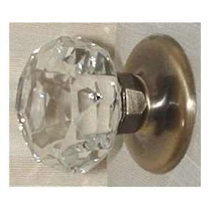 French Antique Diamond Cut Crystal Knob Passage Door Knobset limited s