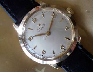 Mens Antique Watch Zenith Bumper Vintage wristwatch  