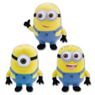 Despicable Me 3 Piece Set Minions 9 Inch Deluxe Plush Figure Doll Toy 