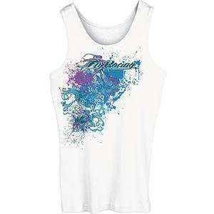  Fly Racing Womens Fish Tank Top   Small/White Automotive