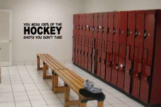 Hockey Shots Sports boys room wall art decal home vinyl  