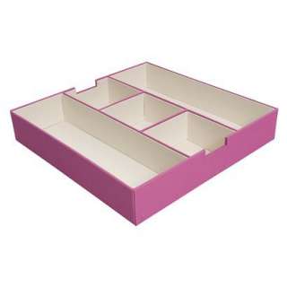 Itso Wide Divided Fabric Tray   Pink.Opens in a new window