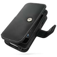 Black Book Leather Case fit Garmin Asus nuvifone M10  