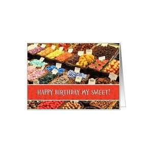  Happy Sweetest Day Birthday Assorted Colorful Candy Card 