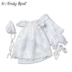  So Truly Real Baby Doll Clothing Christening Ensemble 