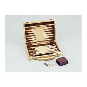 15 Birch Wood Veneer Backgammon Set   Backgammon Sets  