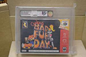 Conkers Bad Fur Day VGA Graded GOLD 85+ NM Nintendo 64   N 64   RARE 