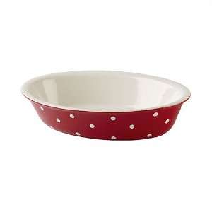  Spode Baking Days Oval Rim Dish   Red