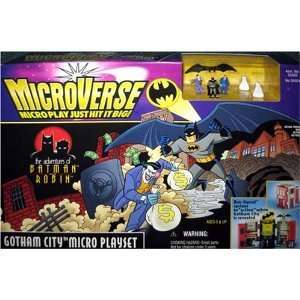 Microverse Batman & Robin Gotham City Playset New MIB  
