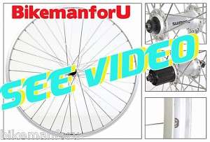 Bicycle 700x35c Hybrid Wheels Front Rear Set Cassette 072774668694 