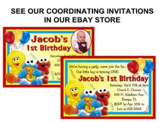 12 BABY SESAME STREET 1st BIRTHDAY PARTY FAVORS MAGNETS  