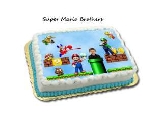 SUPER MARIO BROTHERS BIRTHDAY CAKE DESIGNS INVITATIONS  