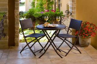 3pc Bistro Set  Folding Table & 2 chairs  