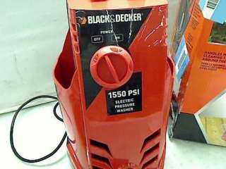 BLACK AND DECKER 1550 PSI ELECTRIC PRESSURE WASHER  