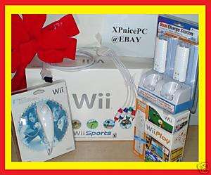 NINTENDO Wii CONSOLE SYSTEM 2 PLAYERS 2CHARGE HD BUNDLE 0045496880255 
