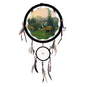 Large 13 Whitetal Buck Deer Dream Catcher Wall Decor  