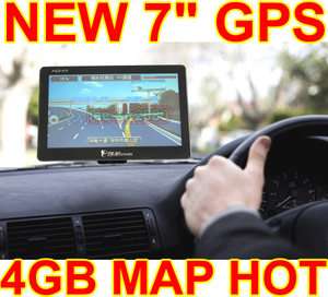 GPS Navigation 4GB Card HD map Bluetooth AV IN POI FM 128 RAM 