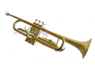 Band TRUMPET Bb GOLD LACQUER & ROSE BRASS PIPE  