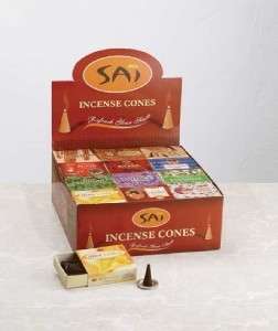 SIA CONE INCENSE ASSORTED SCENTS PACK OF 48 BOXES  