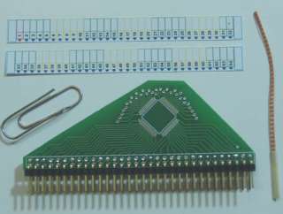   kit to convert 44 pin qfp into continuous dip solderless breadboards