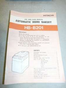 Hitachi HB B201 PLUS Bread Maker Automatic Home Bakery  
