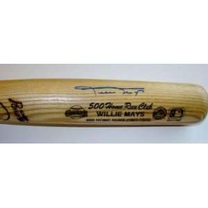  Willie Mays Signed Baseball Bat   Louisville Slugger 500 