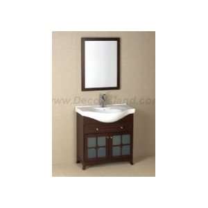   Bathroom Vanity Set W/ Single Hole Ceramic Sinktop & Wood Framed