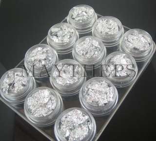 Silver Soft Foil Paillette Nail Art Decoration Glitter  