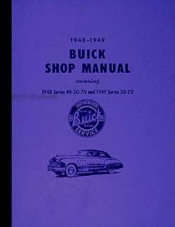 1948 1949 Buick Shop Manual Special Super Roadmaster 48 49 Repair 