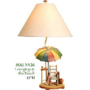  Lounging on the Beach Table Lamp   2 Day Sale Kitchen 