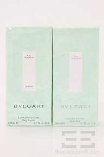 Bvlgari 2 Piece Eau Parfumee Au The Vert Body Lotion & Body Milk Set 6 