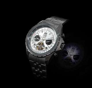   AK Homme Mens Automatic Mechanical Calendar Dislpy Dial Wrist Watch