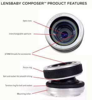 LENSBABY COMPOSER CREATIVE LENS PENTAX FIT 0188772002344  