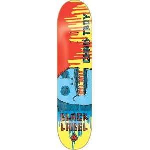 Black Label Chris Troy Blacklight Ludatic Skateboard Deck   7.75 x 31 