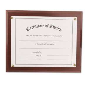   blank Certificate of Award and four decorative tacks.   The 10 1/2 x