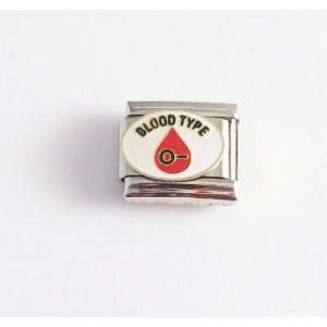 Blood Type O   Negative Medical Italian Charm for Bracelet