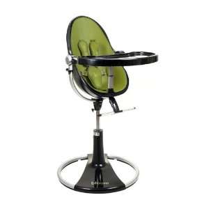  Black Fresco Loft High Chair with Gala Green Seat Pad 