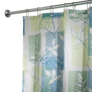 InterDesign Vivo Fabric Shower Curtain,72 by 72 Blue/Green
