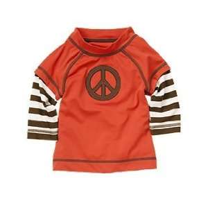  Peace Rash Guard Gymboree 12 18 Months Red Boys Baby