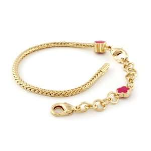   Gold Plated 6 Inch Plus Extender Bracelet for Stackable Enamel Beads