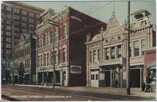 PZfr Binghamton NY Central Fire Station 1915 Postcard  