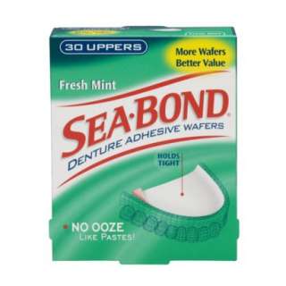 Sea Bond Denture Adhesive Wafers   Fresh Mint (30 Uppers).Opens in a 