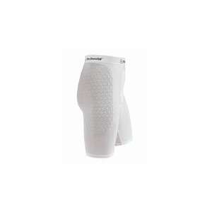  McDavid Youth Hexpad Sliding Short with Flexcup   White 