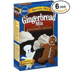 Pillsbury Gingerbread Mix, 14.5000 Ounce (Pack of 6)  