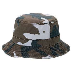  Camouflage Twill Washed Hunting Hat  Coffee Camo brown 