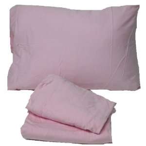  Cotton Jersey Knit Camp Sheet Set   Color Pink , COT SIZE 